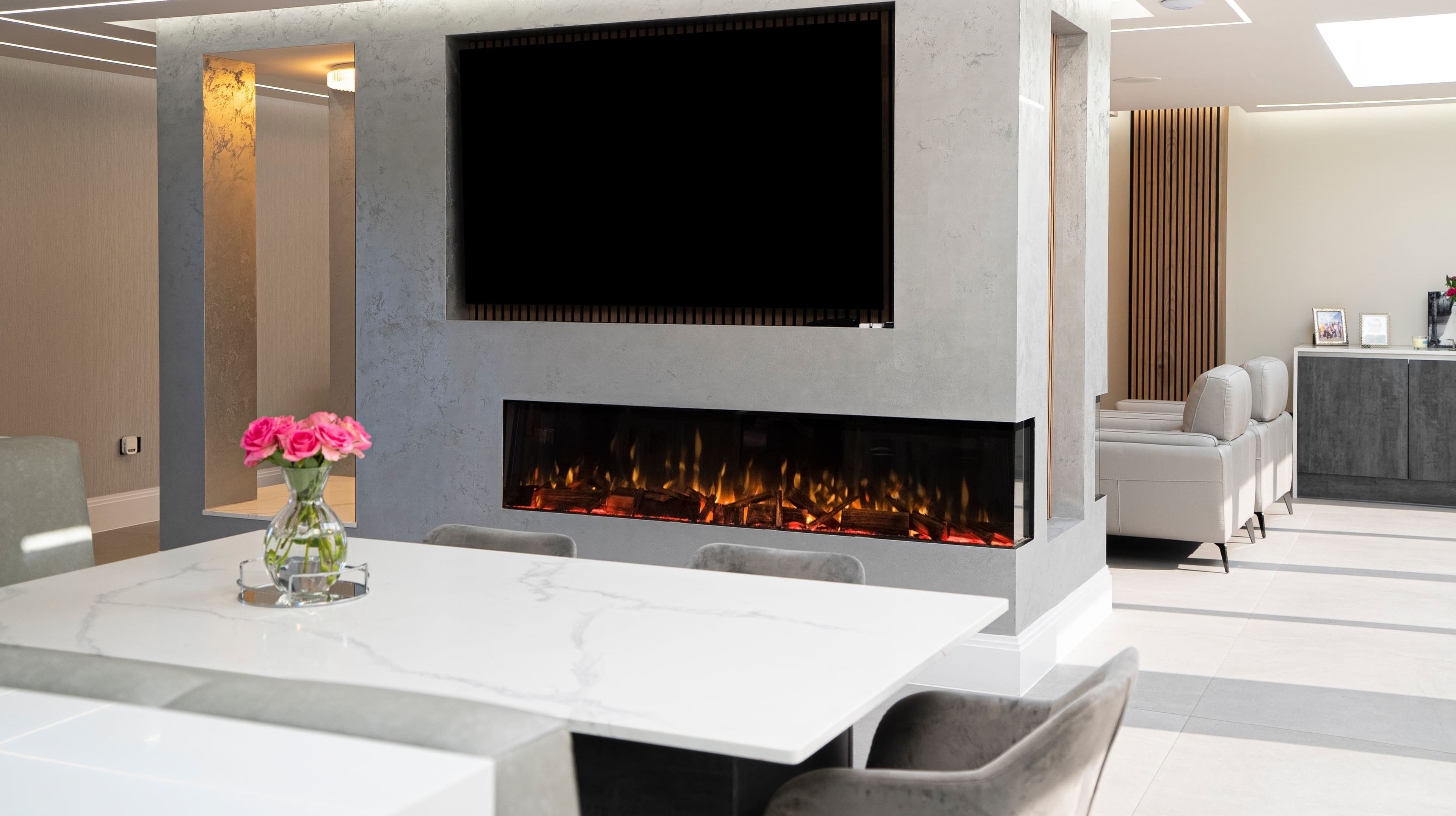 Inspirational fireplace in a home