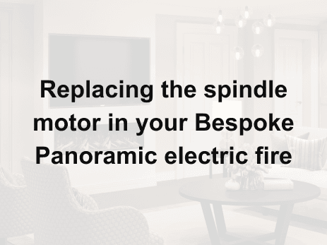 Replacing a spindle motor